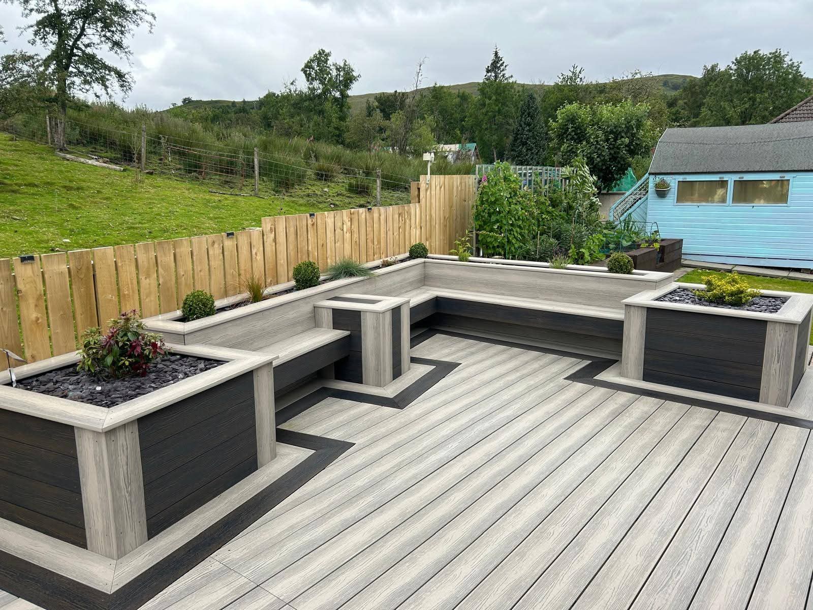 Decking installation project 20 in Scotland - Professional decking by Glenhaus Garden Rooms
